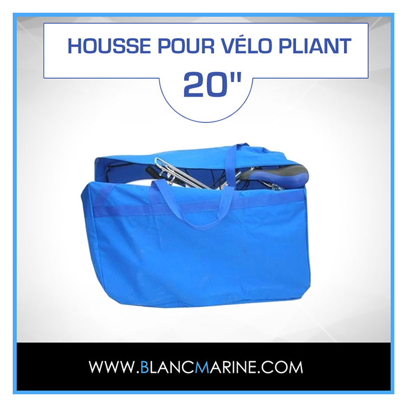 votre HOUSSE VELO et votre SAC VELO pour protéger votre bicyclette blanc  marine