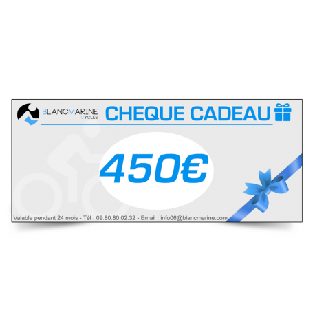 CHÈQUE CADEAU BLANC MARINE - 450 EUROS