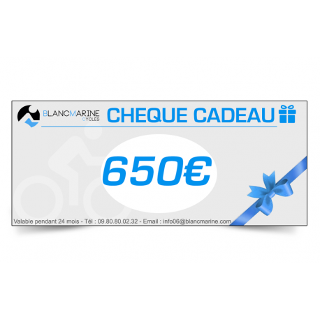 CHÈQUE CADEAU BLANC MARINE - 650 EUROS