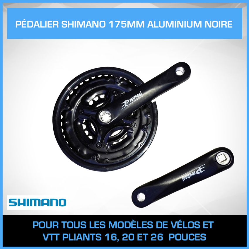 Pédalier PRO+ 52 Dents 175 Mm - Argent Mat - Montage Sur Chenilles - Véritable Alliage