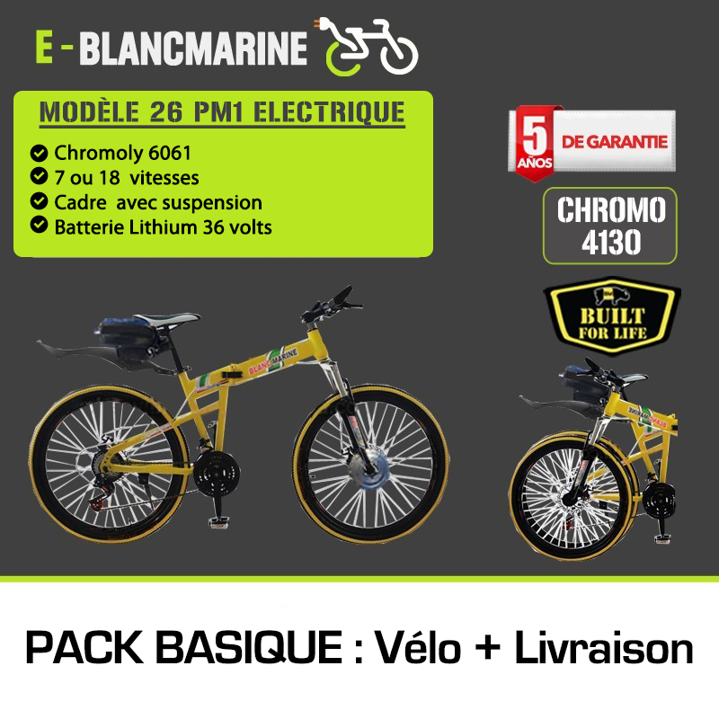 26 VTT Vélo électrique pliant homme - Velo de montagne cycles 22