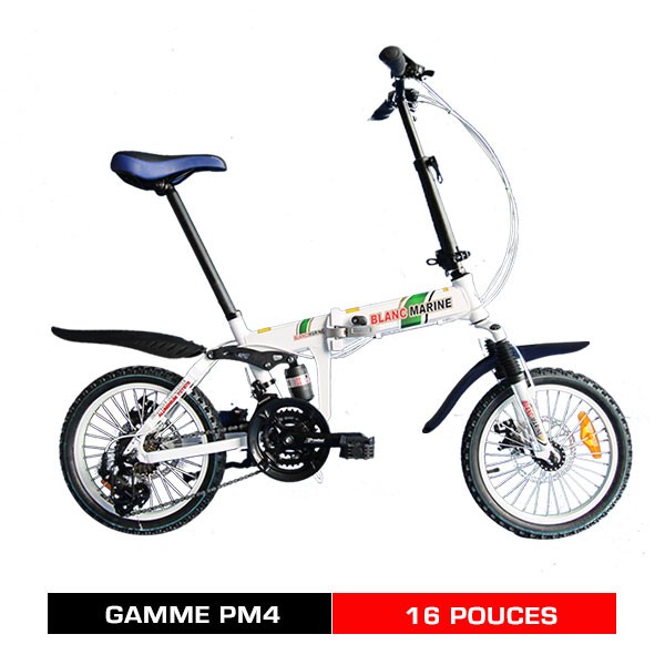v lo pliant blanc marine mod le 16PM4 7 ou 21 vitesses