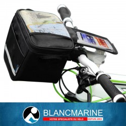 Sacoche de guidon vélo étanche avec support pour téléphone et carte marque Roswheel