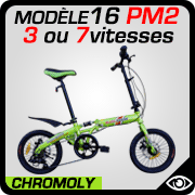 vélo pliant 16 pouces Blancmarine mdèle 16PM2