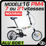 vélo pliant 16 pouces Blancmarine mdèle 16PM4